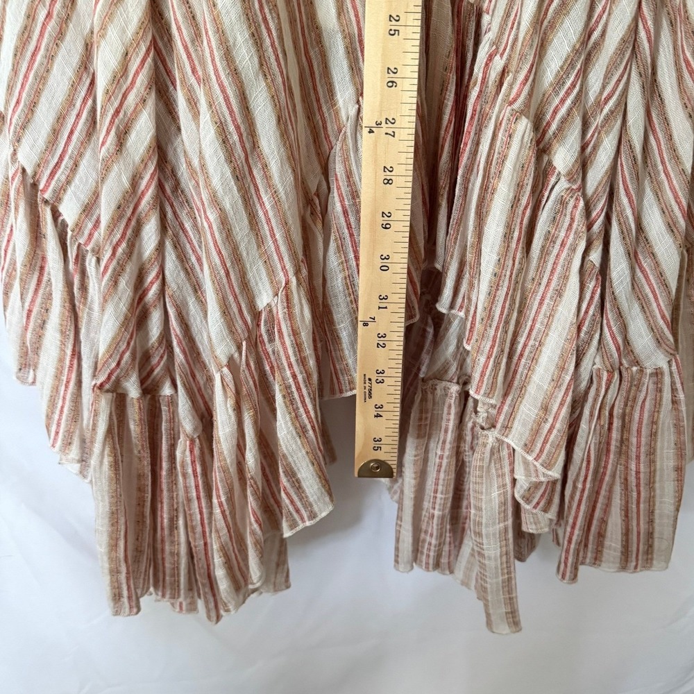 Free People Giselle Women M Striped Convertible Skirt/Dress Boho Gauze Lagen NWT - Picture 9 of 11